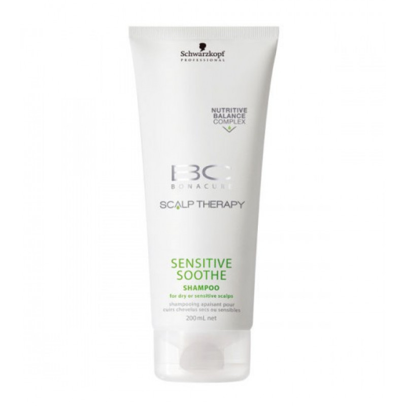 Успокаивающий шампунь для волос и чувствительной кожи головы-Schwarzkopf Bonacure Scalp Therapy Sensitive Soothe Shampoo